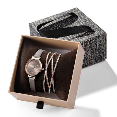 Estuche de Cristal para Reloj y Pulsera - Set Elegante de Joyería