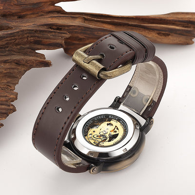 Reloj Automático Mecánico Hueco en Bronce con Resistencia al Agua - Image 2