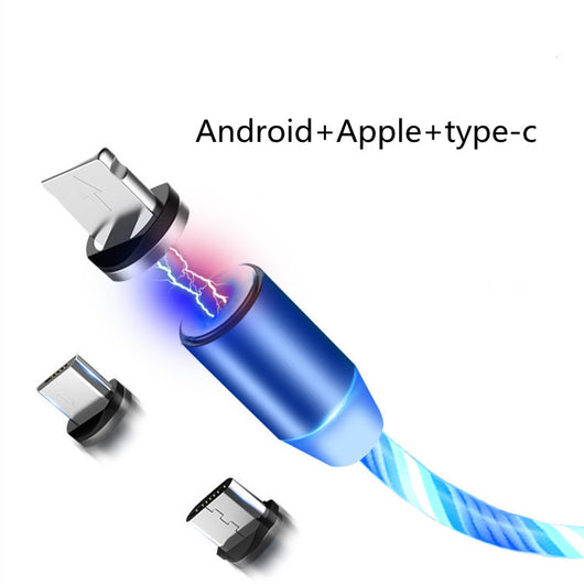 Cable de Carga Magnético LED Multiconector - Compatible con iPhone, Samsung y USB Type-C - Image 3