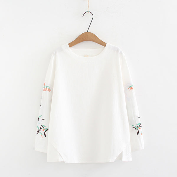 Blusa Occidental de Manga Larga para Mujer Adulta - Corte Holgado - Image 4
