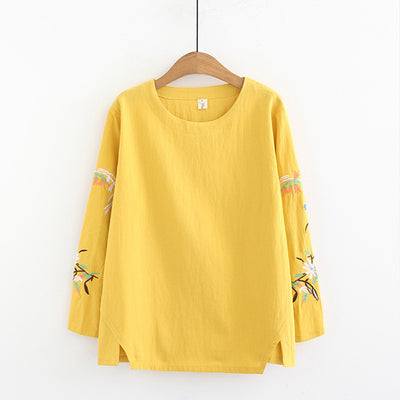 Blusa Occidental de Manga Larga para Mujer Adulta - Corte Holgado - Image 5