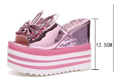 Sandalias Cuña Mujer Estilo Coreano - Tacón Alto Grueso Antideslizante con Plataforma - Image 8
