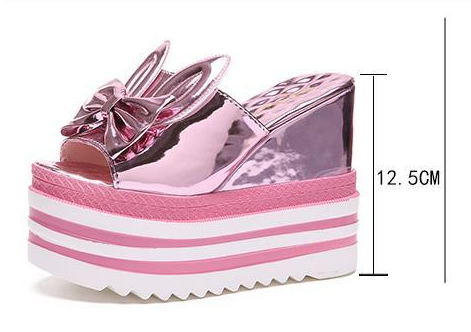 Sandalias Cuña Mujer Estilo Coreano - Tacón Alto Grueso Antideslizante con Plataforma - Image 8