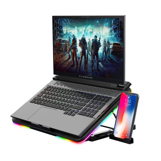 Refrigerador RGB para Laptop - Base Enfriadora Ajustable para Escritorio - Image 7