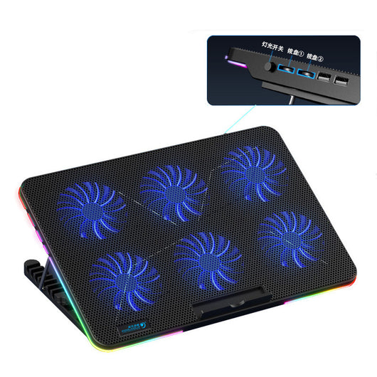 Refrigerador RGB para Laptop - Base Enfriadora Ajustable para Escritorio - Image 10