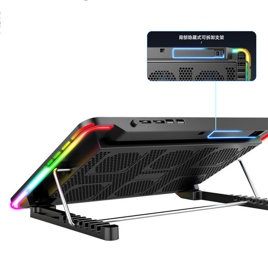 Refrigerador RGB para Laptop - Base Enfriadora Ajustable para Escritorio - Image 3