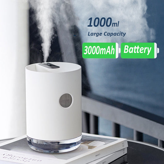 Humidificador Portátil 1L con Luz LED - Difusor USB Inalámbrico 3000mAh - Image 6