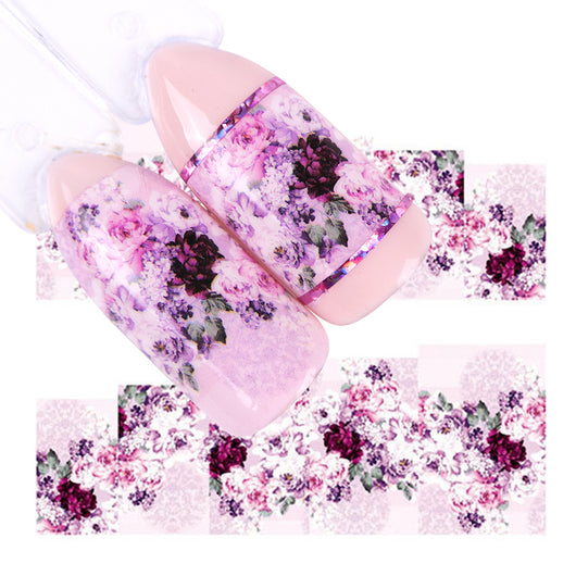 Stickers de Uñas Flores Rosas con Moño y Encaje - Diseño Ecológico - Image 6