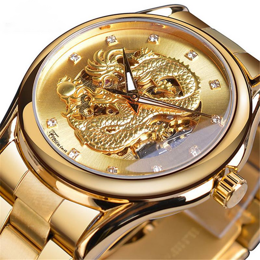 Reloj Automático Mecánico Hueco con Correa de Acero y Resistencia al Agua - Image 3
