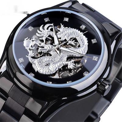 Reloj Automático Mecánico Hueco con Correa de Acero y Resistencia al Agua - Image 6