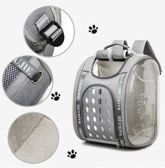 Mochila Transportadora para Mascotas Cápsula Espacial Transparente - Image 9