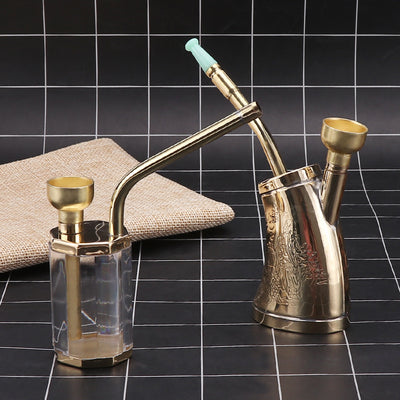 Pipa de Agua Portátil Dual con Filtro de Cobre - Hookah Manual de Diseño Innovador - Image 3