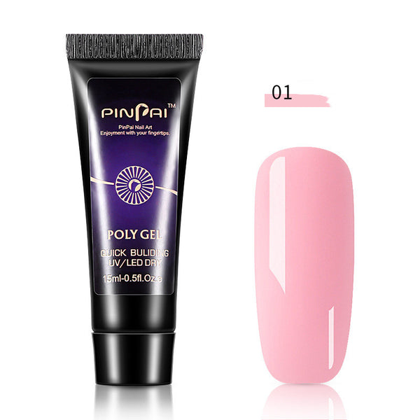 Kit Completo de Adhesivo Fotopolimerizable para Extensiones de Uñas con Moldes y Refuerzo