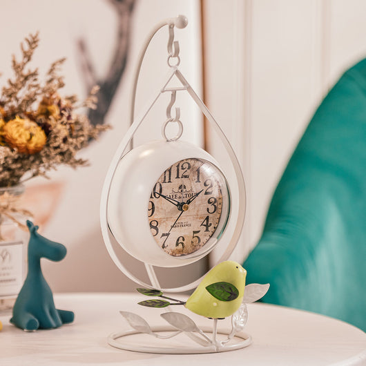 Reloj de Escritorio Dorado Minimalista Moderno con Alarma - Image 4
