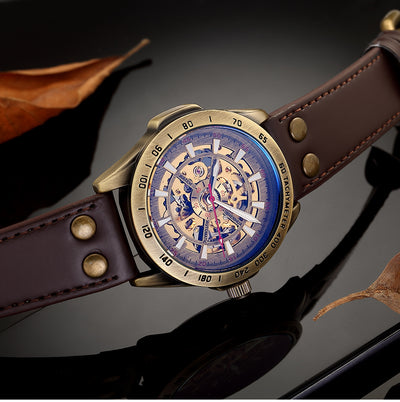 Reloj Mecánico Automático Hueco para Hombre - Diseño Vintage Clásico - Image 7