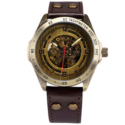 Reloj Mecánico Automático Hueco para Hombre - Diseño Vintage Clásico - Image 10