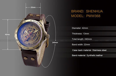 Reloj Mecánico Automático Hueco para Hombre - Diseño Vintage Clásico - Image 11
