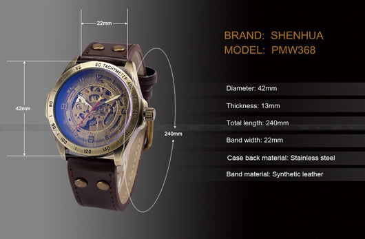 Reloj Mecánico Automático Hueco para Hombre - Diseño Vintage Clásico - Image 11