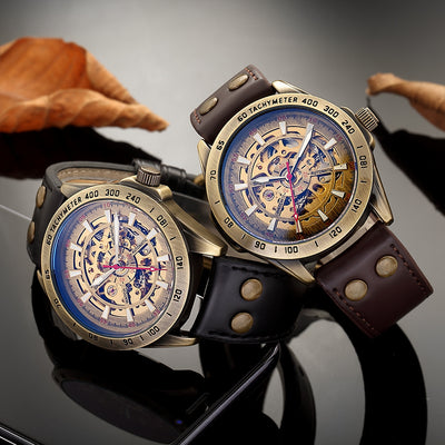 Reloj Mecánico Automático Hueco para Hombre - Diseño Vintage Clásico - Image 12