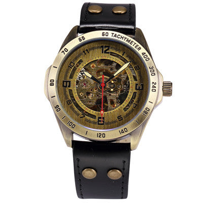 Reloj Mecánico Automático Hueco para Hombre - Diseño Vintage Clásico
