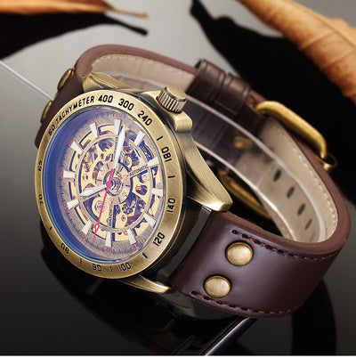 Reloj Mecánico Automático Hueco para Hombre - Diseño Vintage Clásico - Image 3