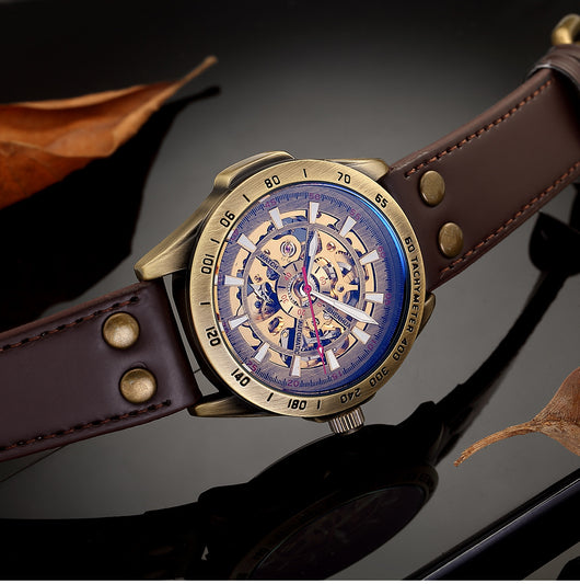 Reloj Mecánico Automático Hueco para Hombre - Diseño Vintage Clásico - Image 5