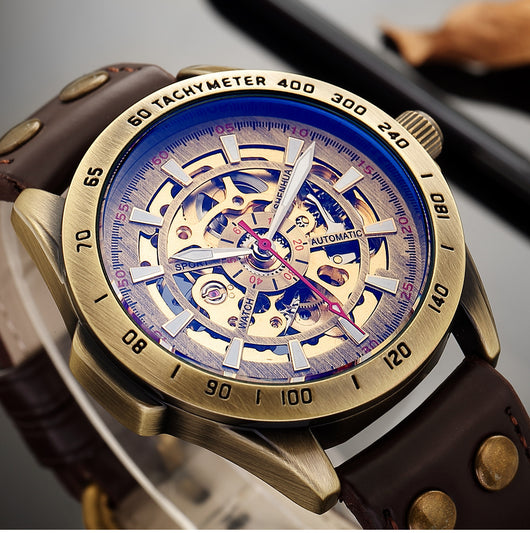 Reloj Mecánico Automático Hueco para Hombre - Diseño Vintage Clásico - Image 6