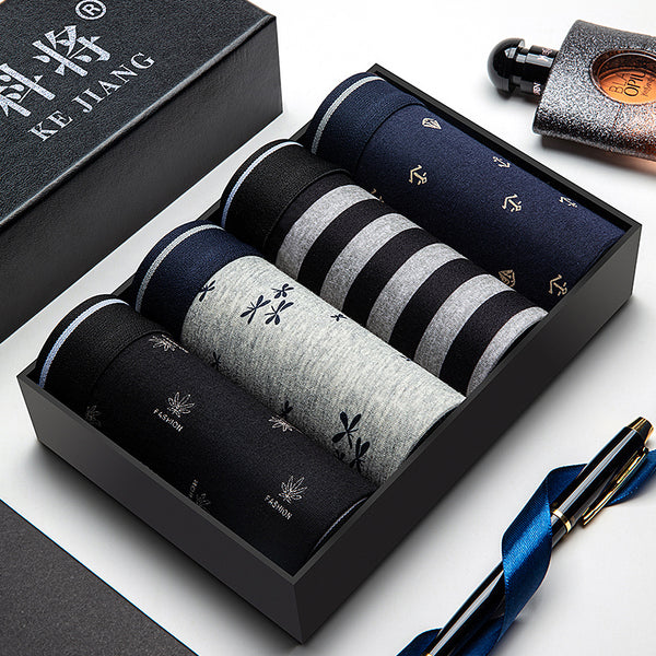 Pack 4 Bóxers de Algodón para Hombre - Transpirables y Cómodos