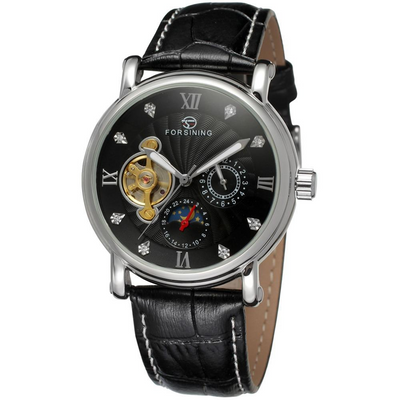 Reloj Automático Mecánico de Cuero Impermeable para Hombre - Image 11