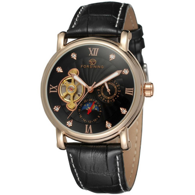 Reloj Automático Mecánico de Cuero Impermeable para Hombre - Image 12