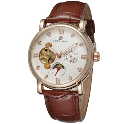 Reloj Automático Mecánico de Cuero Impermeable para Hombre - Image 5