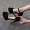 Sandalias Stiletto Plataforma Fish Mouth para Mujer