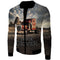 Men's Baseball Jacket 3D Digital Print Loose Casual