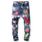 Jeans Slim Rectos para Hombre con Bordado de Bandera - Colección Otoño Invierno