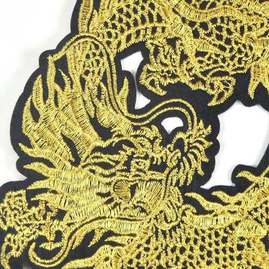 Parches Bordados Dragón Dorado de Buena Fortuna para Personalizar Prendas - Image 8