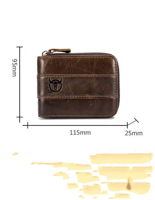 Billetera de Cuero Captain Niu Horizontal - Cartera Multifunción con Compartimentos para Tarjetas y Documentos - Image 2