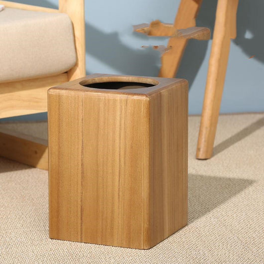Cubo de Almacenamiento en Madera para Baño