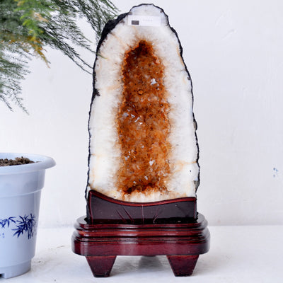 Geoda de Citrina Natural - Decoración Feng Shui para el Hogar - Image 11