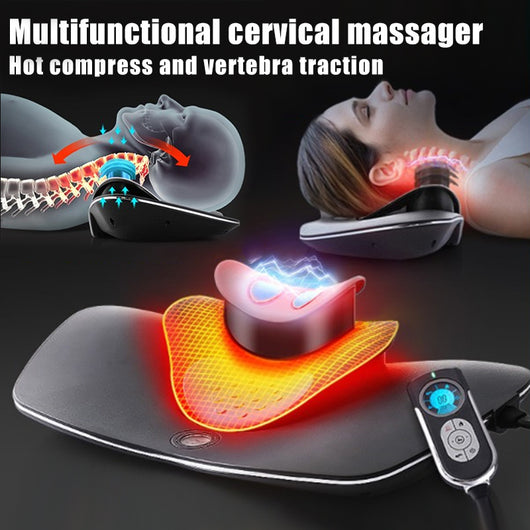 Dispositivo de Tracción Cervical y Masajeador Multizona para Cuello, Espalda y Cintura - Image 12
