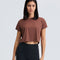 Top Deportivo Mujer Primavera Cuello Redondo Manga Corta Transpirable