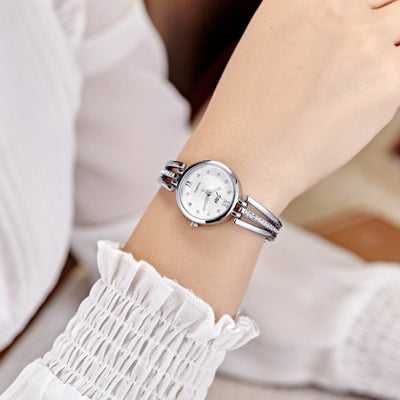 Reloj de Acero Inoxidable con Cristales Brillantes - Image 10