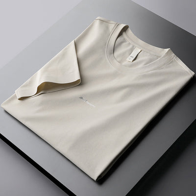Camiseta Casual Hombre Manga Corta Algodón Mercerizado Estilo Coreano - Image 3