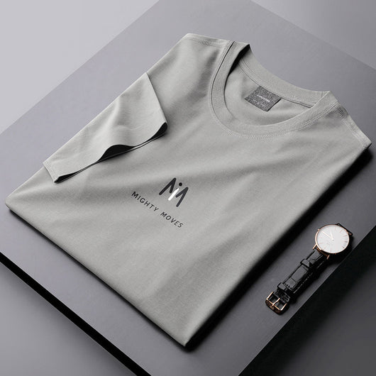 Camiseta Casual Hombre Manga Corta Algodón Mercerizado Estilo Coreano - Image 2