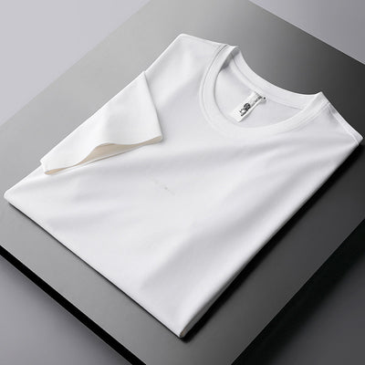 Camiseta Casual Hombre Manga Corta Algodón Mercerizado Estilo Coreano - Image 4