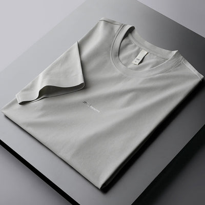Camiseta Casual Hombre Manga Corta Algodón Mercerizado Estilo Coreano - Image 7