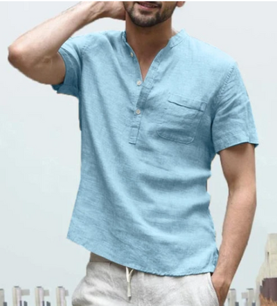 Camisa de Lino Casper - Elegancia Casual para Hombre - Image 7