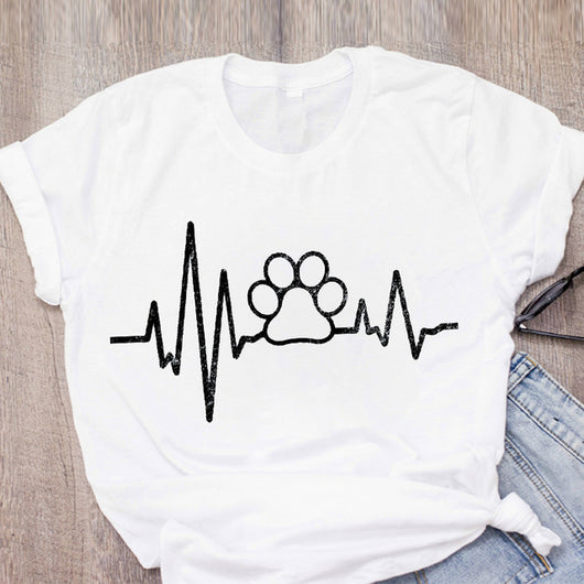 Playera Mamá Perro con Huella y ECG - Amor de Mascota - Image 13