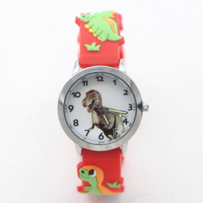 Reloj Infantil Dinosaurio Resistente al Agua para Niños de Primaria