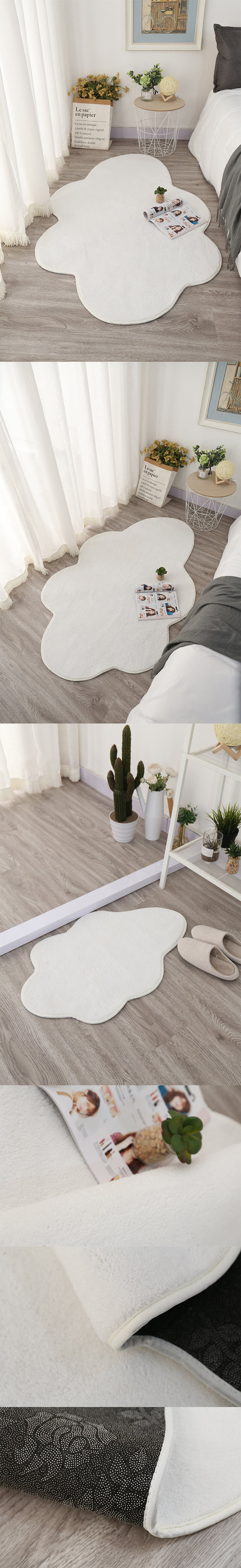 Tapete Nube Blanca Suave para Piso, Alfombra Decorativa Junto a la Cama - Image 10