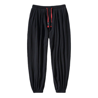 Pantalones de Lino Sueltos Cropped - Comodidad Casual - Image 10